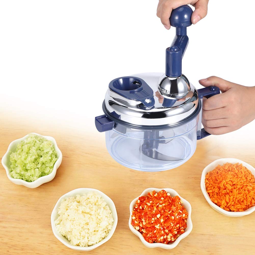 Crank Handle Food Processor Chopper, Multifunctional Vegetable Meat Chopper