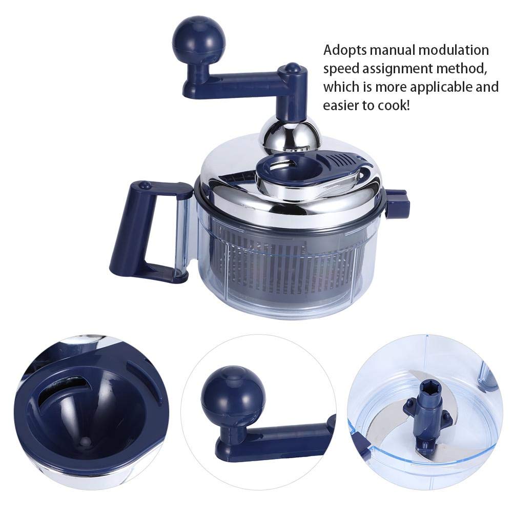 Crank Handle Food Processor Chopper, Multifunctional Vegetable Meat Chopper