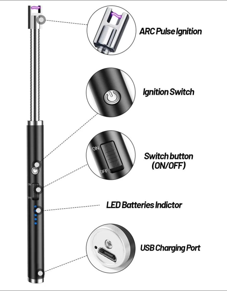 Arc Lighter | 360 degree rotation | Rechargeable